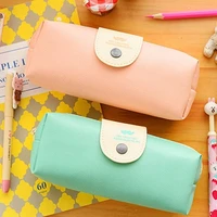 small fresh beard large capacity student stationery bag simple snap button pencil case pencil case