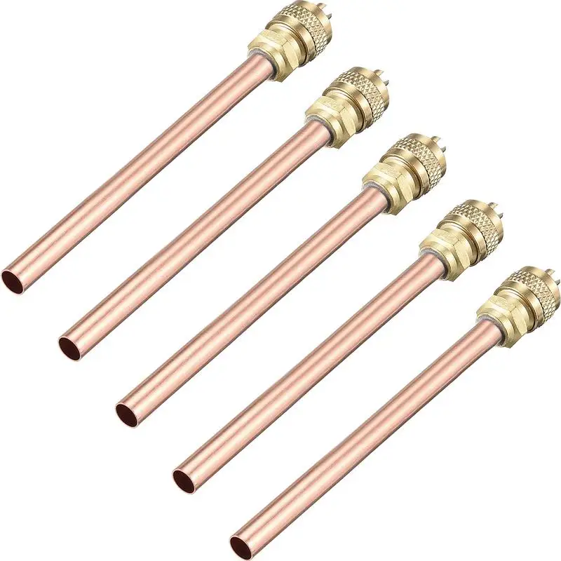 

Service Access Valves Access Valves With Core Remover And Stem Remover Air Conditioner Spare Part Brass And Copper Filling