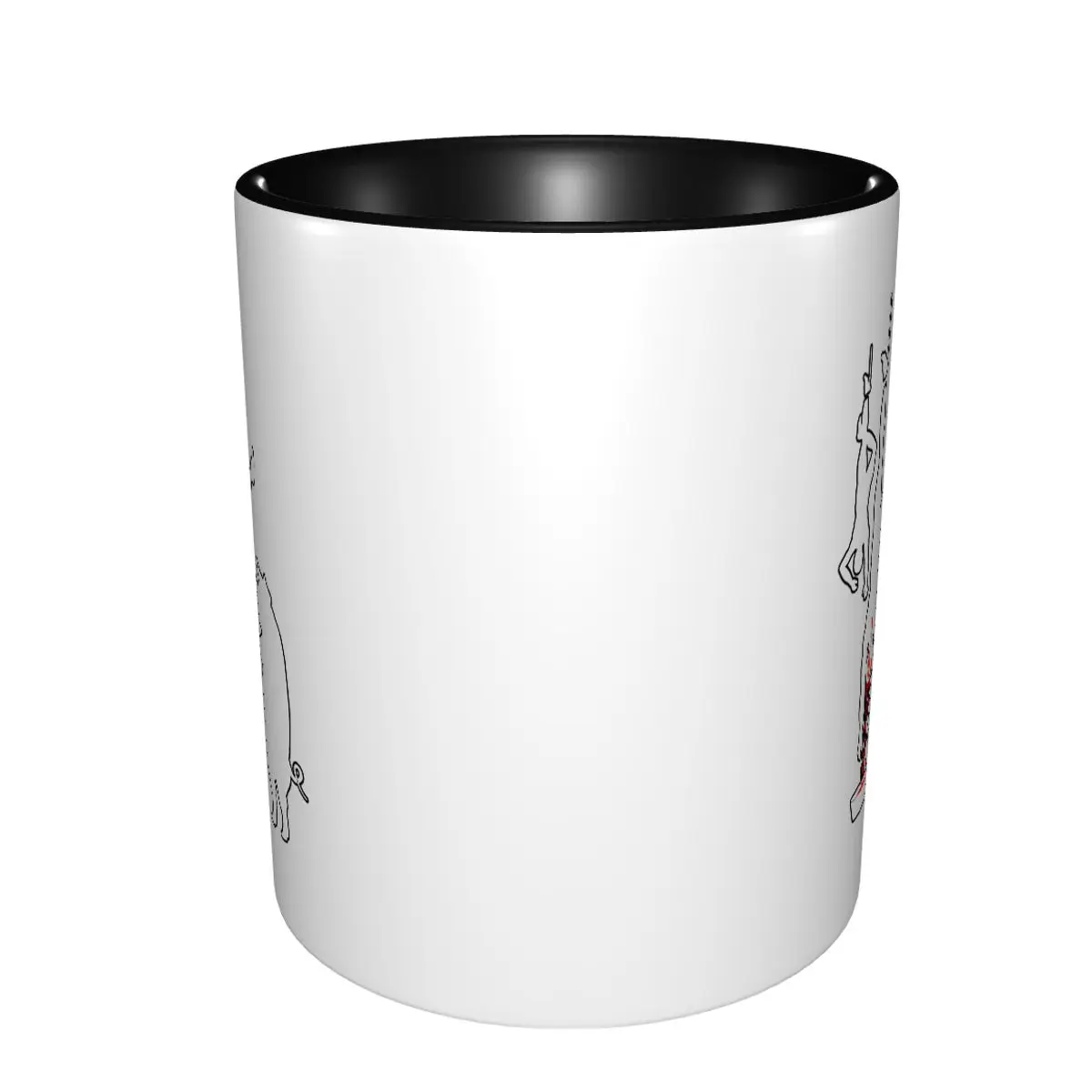 Вегетарианская кружка для свиной лески мясника обычная вегетарианского хамора