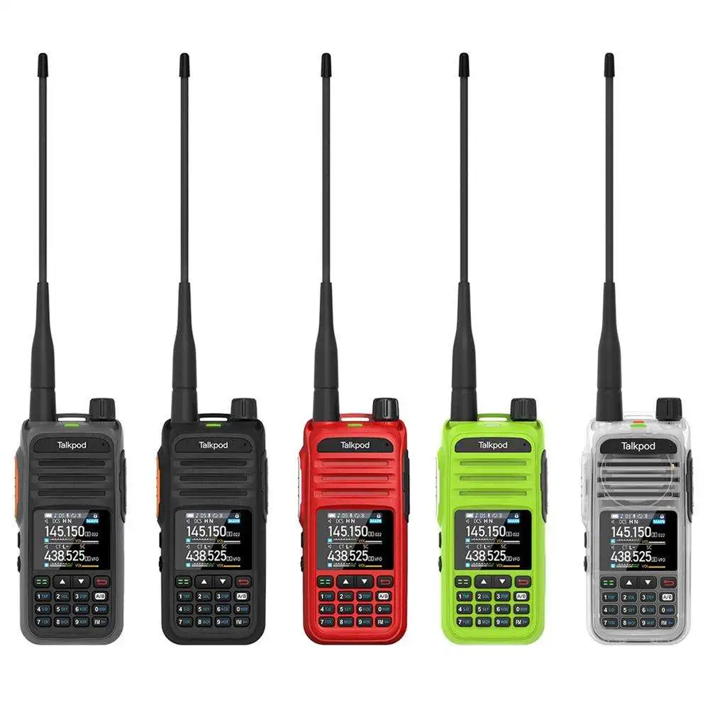 New Talkpod A36Plus Walkie Talkie AM AIR VHF UHF Ham Radio Air Band Wide DTMF Multifunctional Color Screen Intercom
