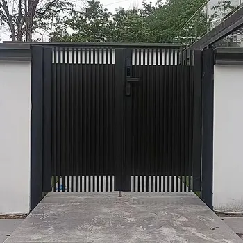 High Quality Galvanized Metal Models Wrought Iron Gates Single Main Door Exterior Iron Gate Driveway Gate