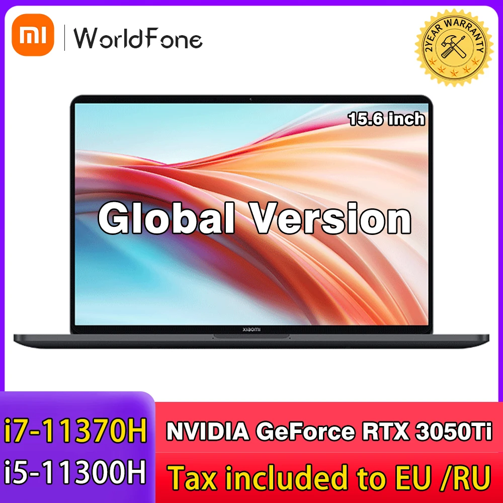 Ноутбук Xiaomi Mi Pro X 15 дюймов intel core i5 /i7 NVIDIA RTX 3050Ti GPU 16 ГБ 32 RAM 512 SSD 1 ТБ ROM ноутбук Windows 10