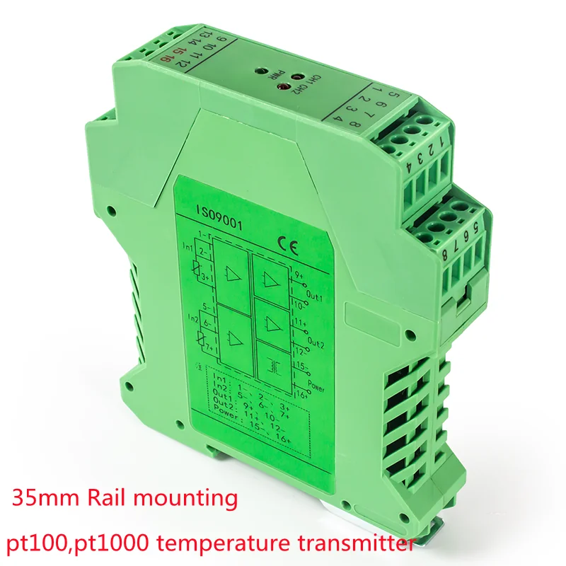 

Pt100 4-20mA Ouput Temperature transmitter Module Signal converter DC24V