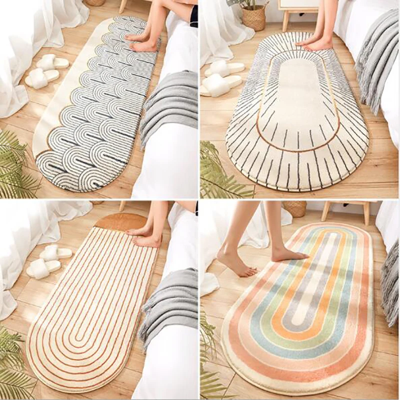 Толстый бархатный ковер из овечьей шерсти Современная гостиная простые