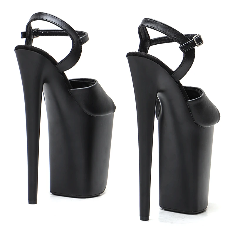 Leecabe 23CM/9inches Matte PU upper Platform Sexy  High Heels Sandals Pole Dance shoes