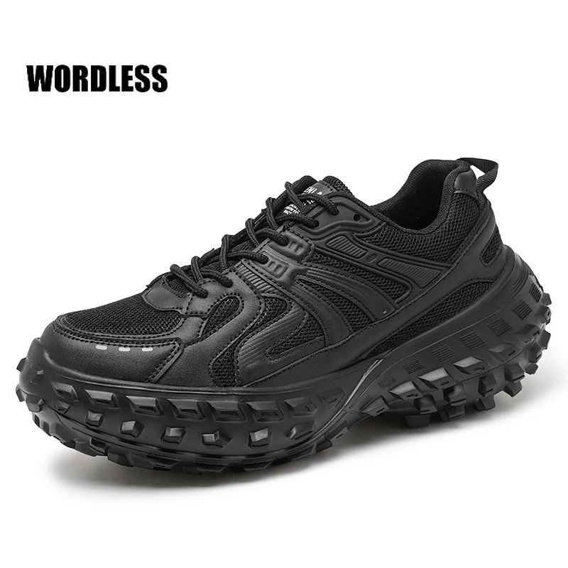

Platform Breathable Men Shoes Personalized Solid Color Mesh Fashion Casual Sneakers Male Work Vulcanize Shoes zapatos de hombre