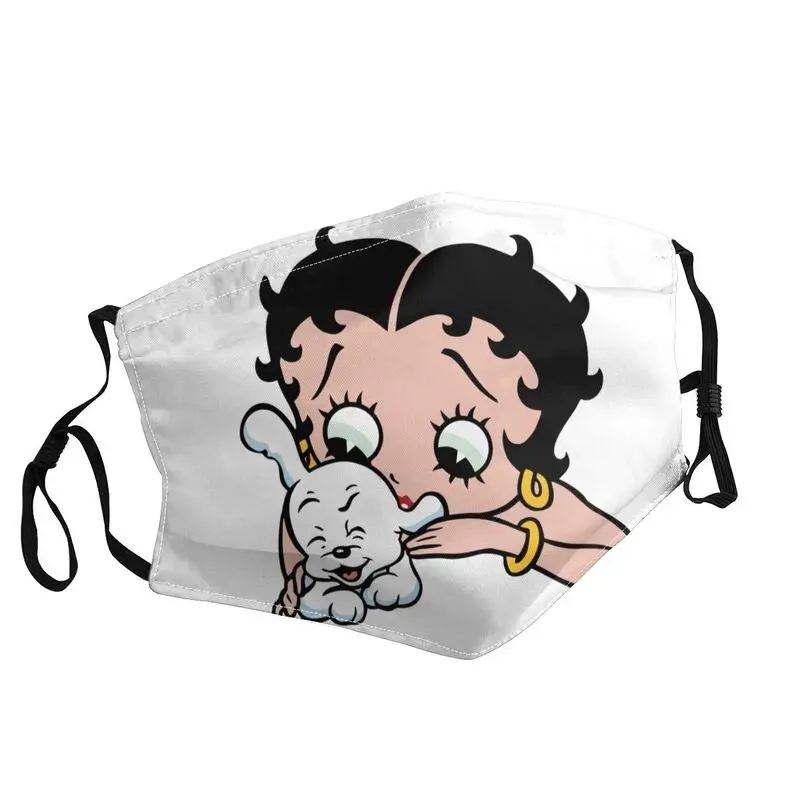 

Boop Bettys Animation Cartoon Face Mask Men Women Anti Dust Mask Protection Cover Respirator Breathable Mouth Muffle