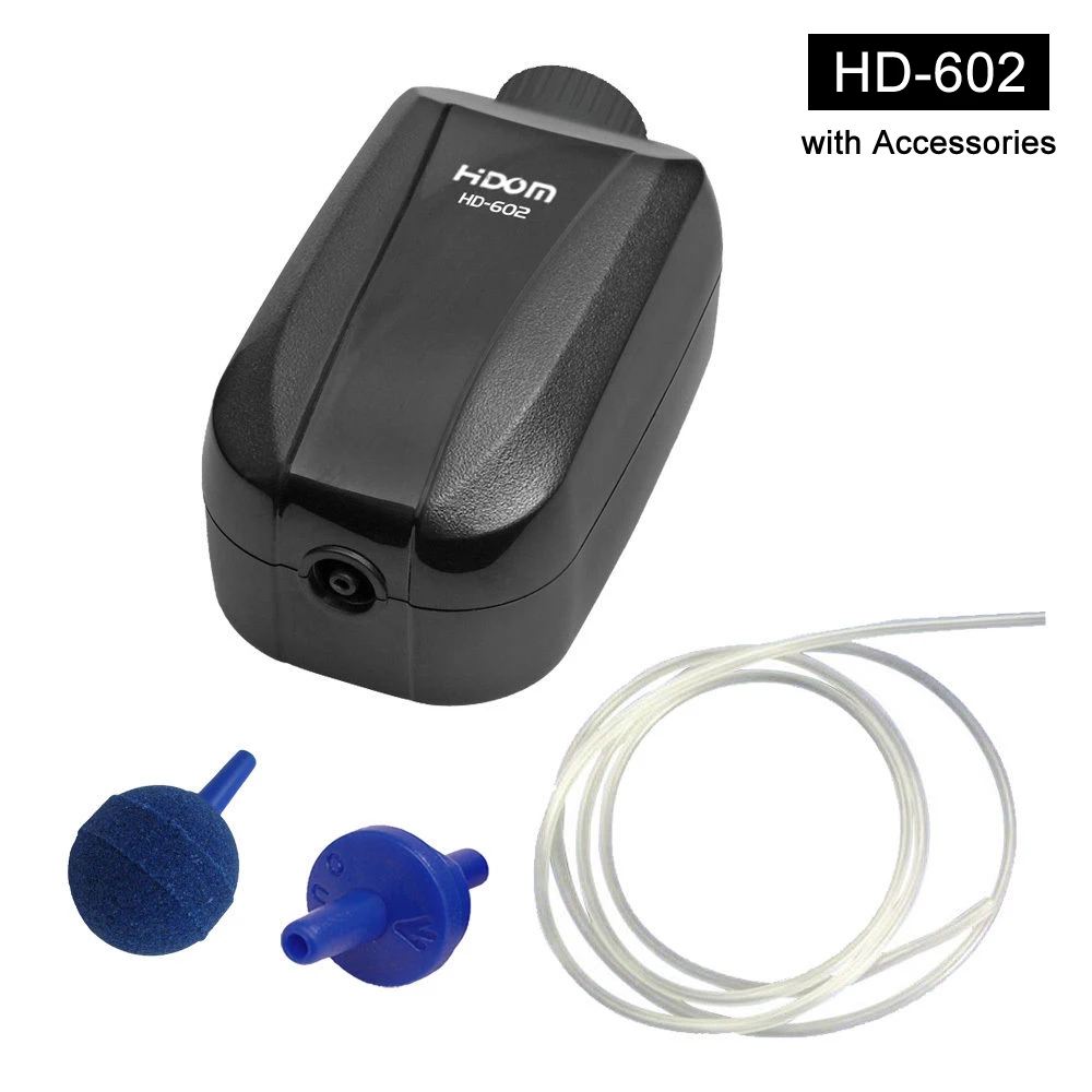 

Ultra Silent Air Pump For Aquarium Fish Tank Double Outlets Oxygen Pump Adjustable Durable Pump Black Body High Quality