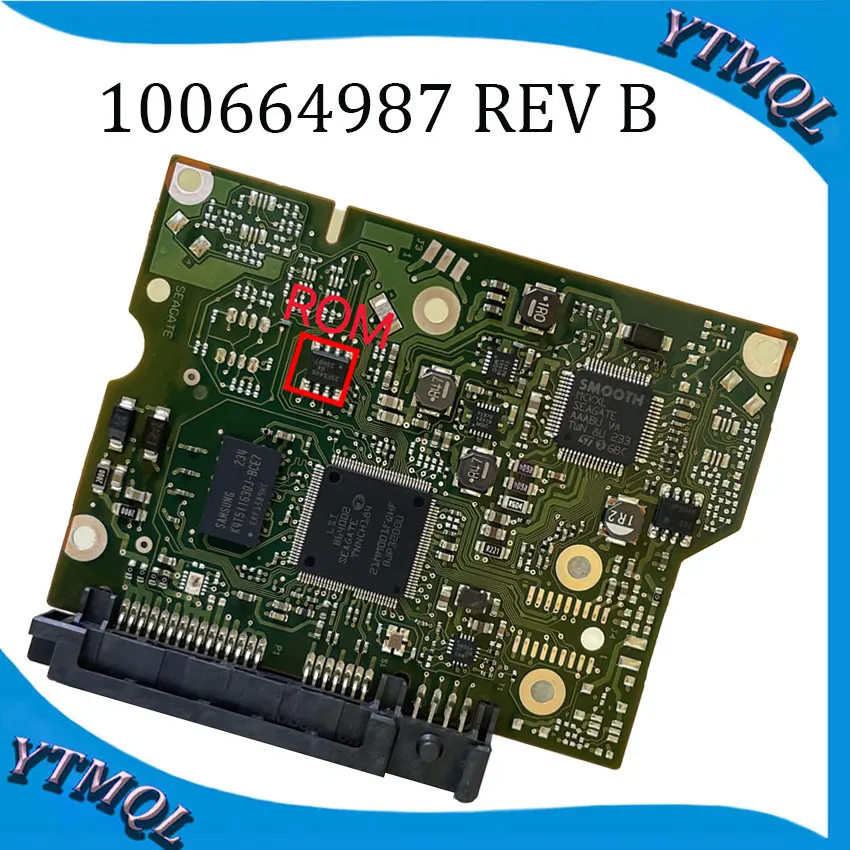 Номер доски жесткого диска Seagate настольного компьютера: 100664987 REV A B ST2000DM001 ST1000DM003