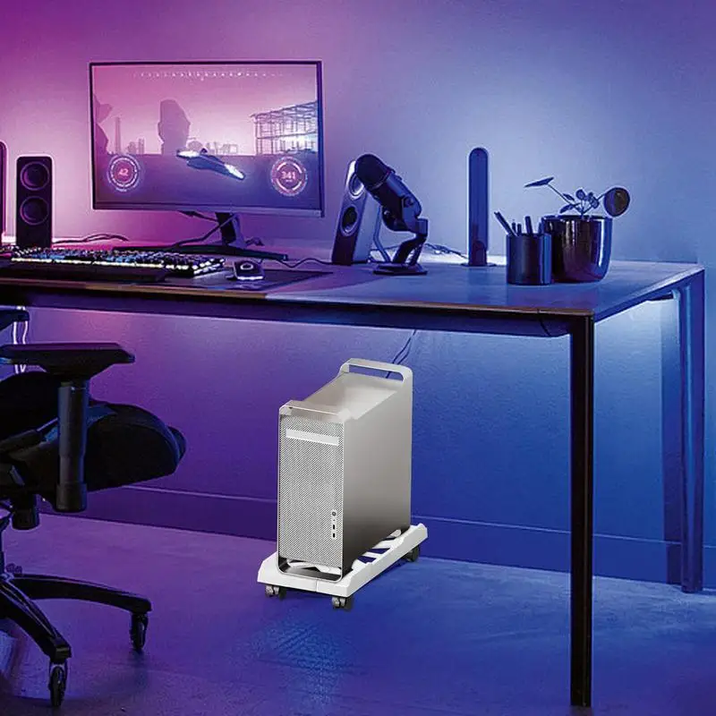 Регулируемая подставка для компьютерной башни вентилируемая мобильного