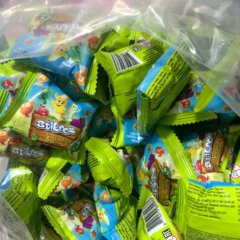 5-50 шт. Подлинная шторка Stikeez фигурка из ПВХ фрукты овощи животные Милая