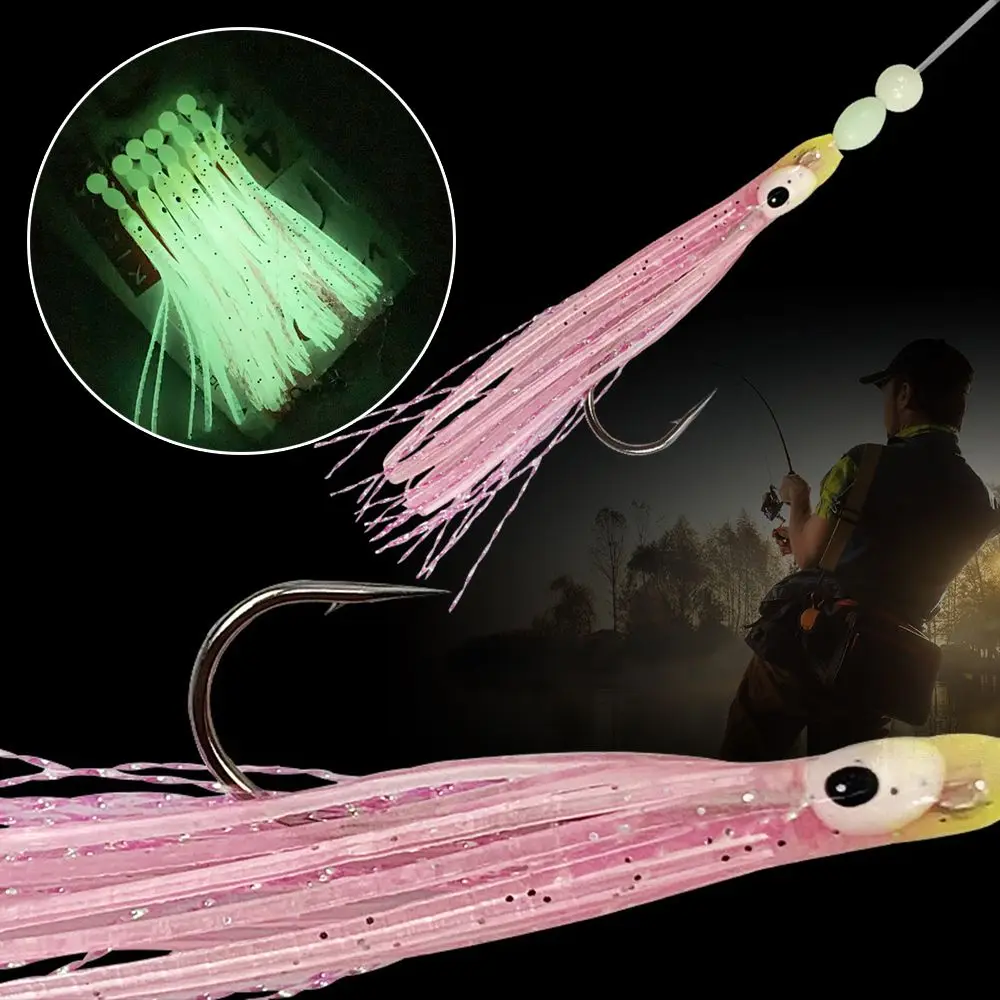 

DIY String Hook Luminous Fishing Group Boat Hairtail Mackerel Sea Fishing Bionic Fish String Hook