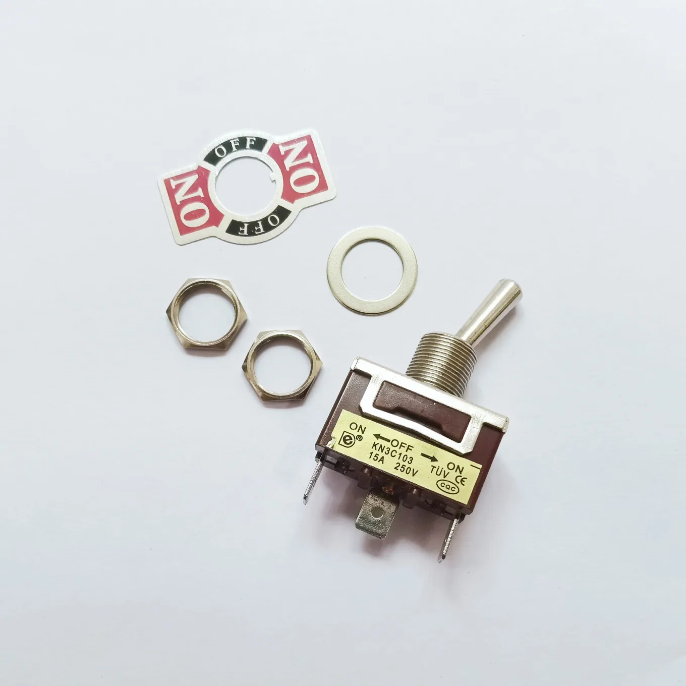 Оригинальный новый 100% KN3C-103P ON-OFF-ON 3-контактный 3-ступенчатый тумблер 15A250V (art.: 3920cf0778774) - 3920cf0778774