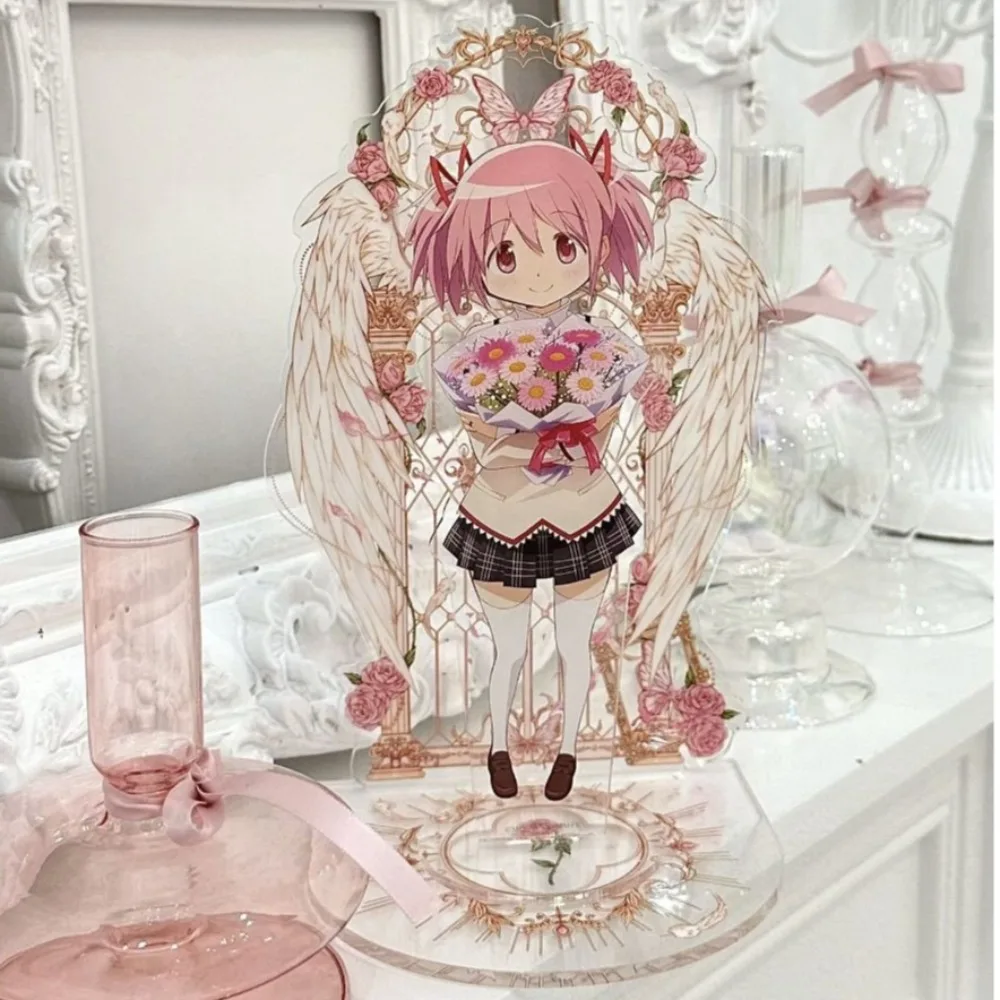 Фото Акриловая фигурка-подставка Канамэ Мадока из аниме Puella Magi Madoka Magica: милый, модный, оригинальный декор для спальни и комнаты №2