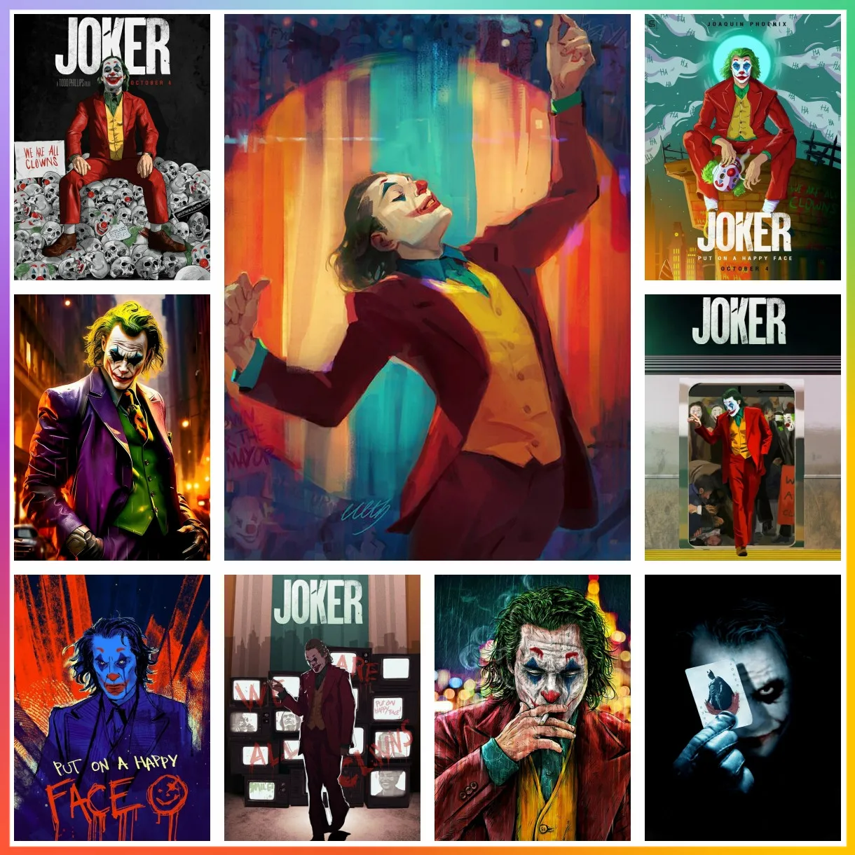 Dc Джокер Алмазная Картина 5d Полный Круглый Набор Сверл С Точным Холстом Вышивка