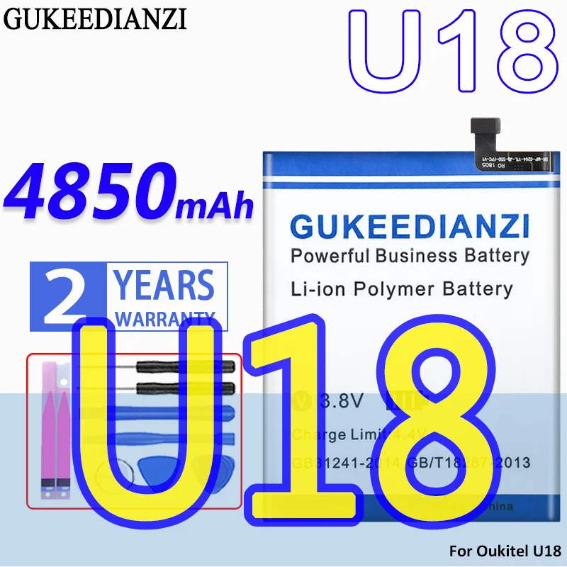 

Телефон большой емкости аккумулятор GUKEEDIANZI U18 4850 мАч для Oukitel U 18