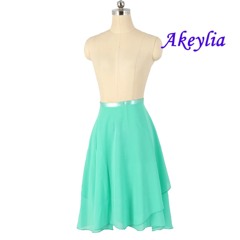 Женская темно-розовая шифоновая балетная юбка 18 цветов 60 см