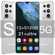 2022 New S21 Ultra 6.7 Inch Smartphones 12+512GB 6800mAh Long Standby 5G MT6889 10 Core Cellphones 24+48MP Android Mobile Phone