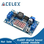 DC-DC XL6009 цифровой Повышающий Модуль питания регулируемый 4,5-32 В до 5-52 в повышающий регулятор напряжения светодиодный ным вольтметром