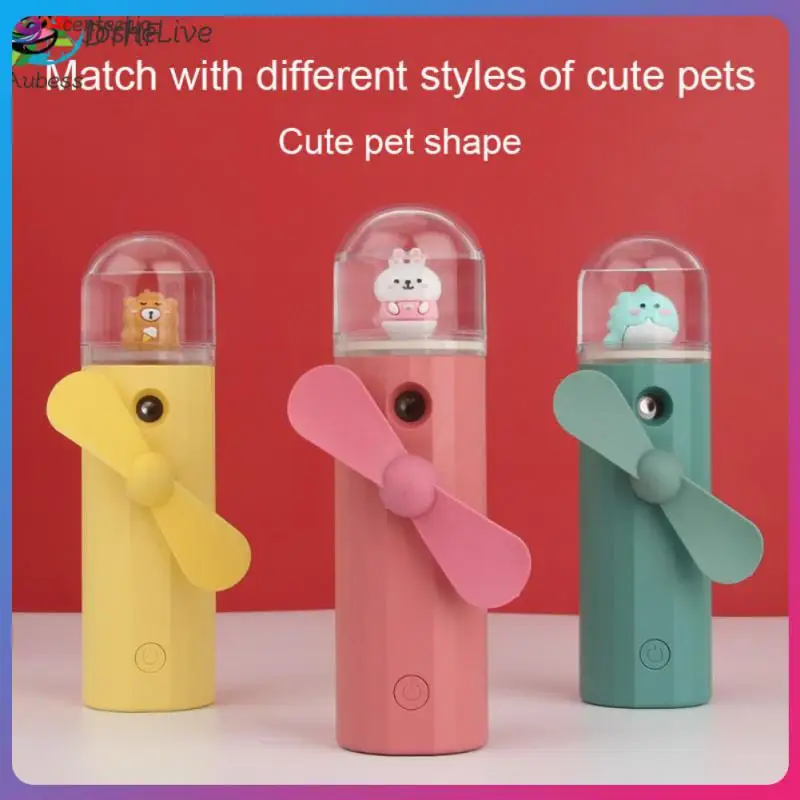 

Portable Air Cooler Face Moisturizing Hydrating Battery Water Spray Mist Fan Handheld Spray Fan Cooling Humidifier For Outdoor