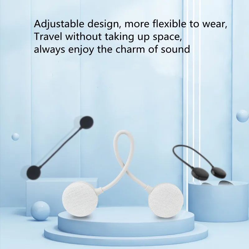 Bluetooth-динамик с креплением на шею портативный беспроводной стереозвук