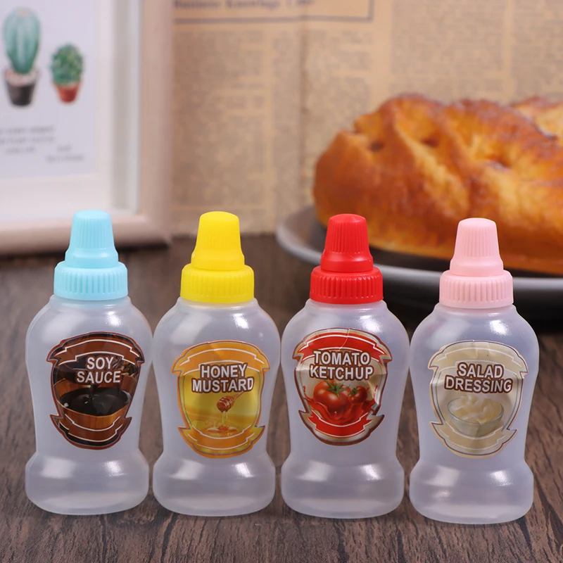 4 шт. многоразовые мини-бутылки для соуса 40 мл