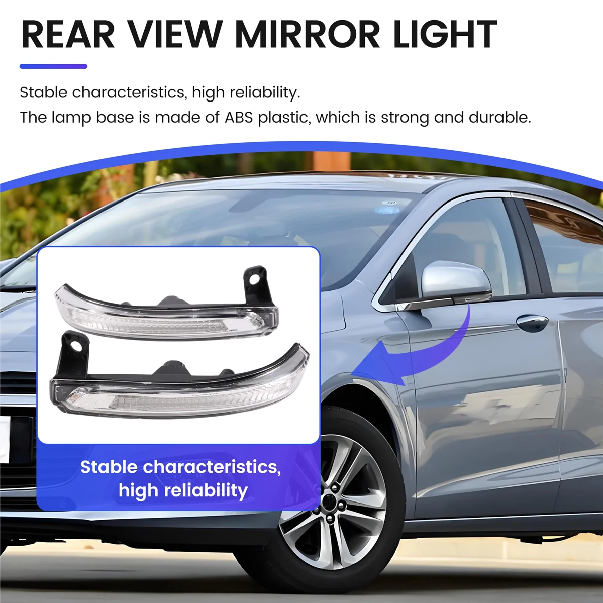 Автомобильный светодиодный указатель поворота зеркала заднего вида для Chevrolet Cruze