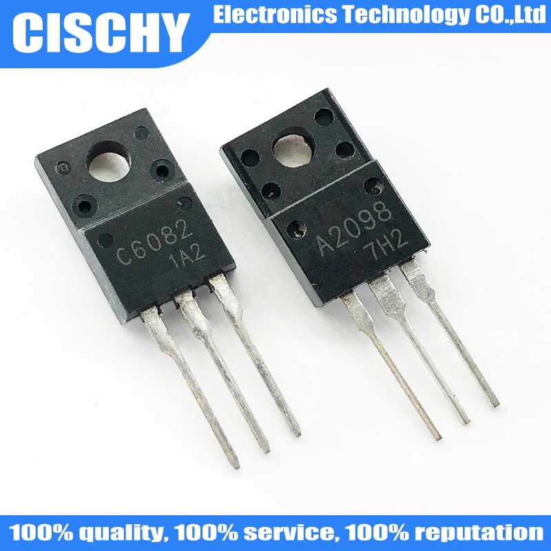10 шт./лот = 5 пар pomoted 2SC6082 2SA2098 C6082 A2098 2SA2099 2SC5888 A2099 C5888 2SA2210 A2210 TO220F | Электронные