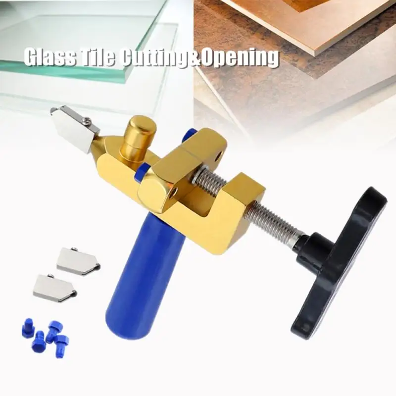 

Diamond Glass Cutter for Glass Tile Cutting 2 In 1 Glass Cutter Set Manual Construction Tool Tile CutterWhole Set DropShip
