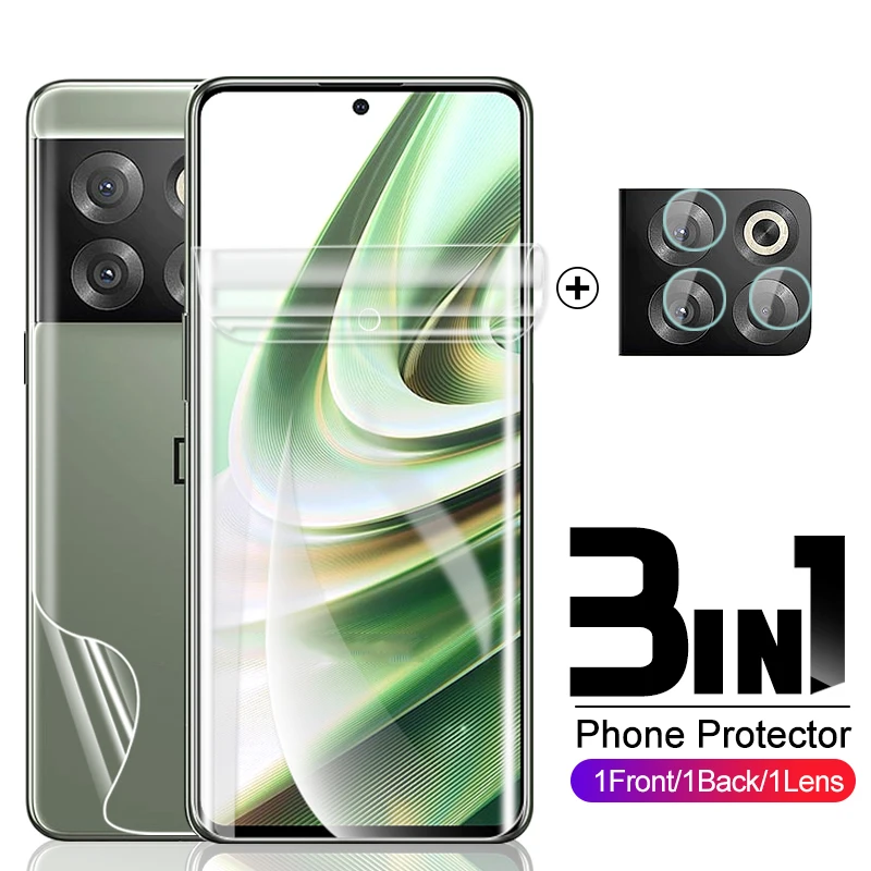 

3-в-1 Передняя и задняя Гидрогелевая пленка для OnePlus 10 T 5G, защита экрана, не стекло для OnePlus 10 T, 10 T, T10, OnePlus 10 T, 5G 6,7 дюйма, стекло для камеры