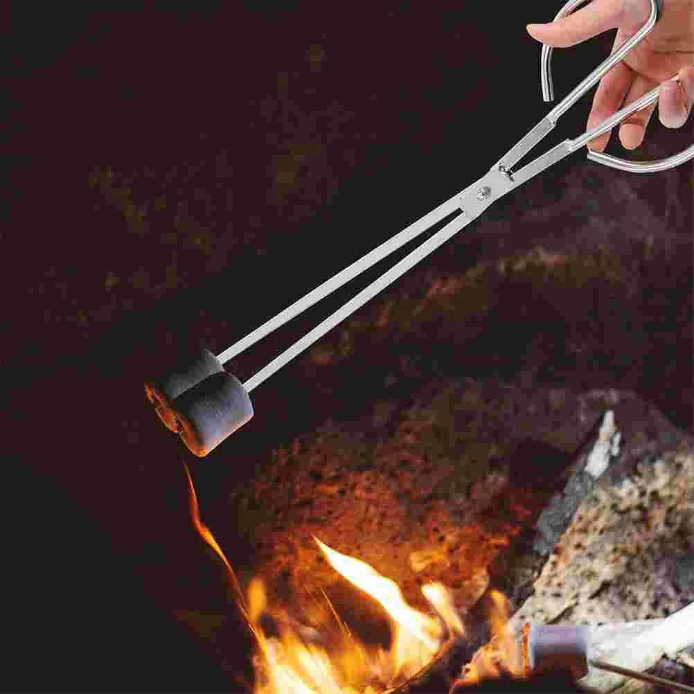 

Carbon Tongs BBQ Charcoal Clamp Tools Matches Firewood Tong Stainless Steel Charcoal Clip Clamp Handle Tong Cleaning Accessories