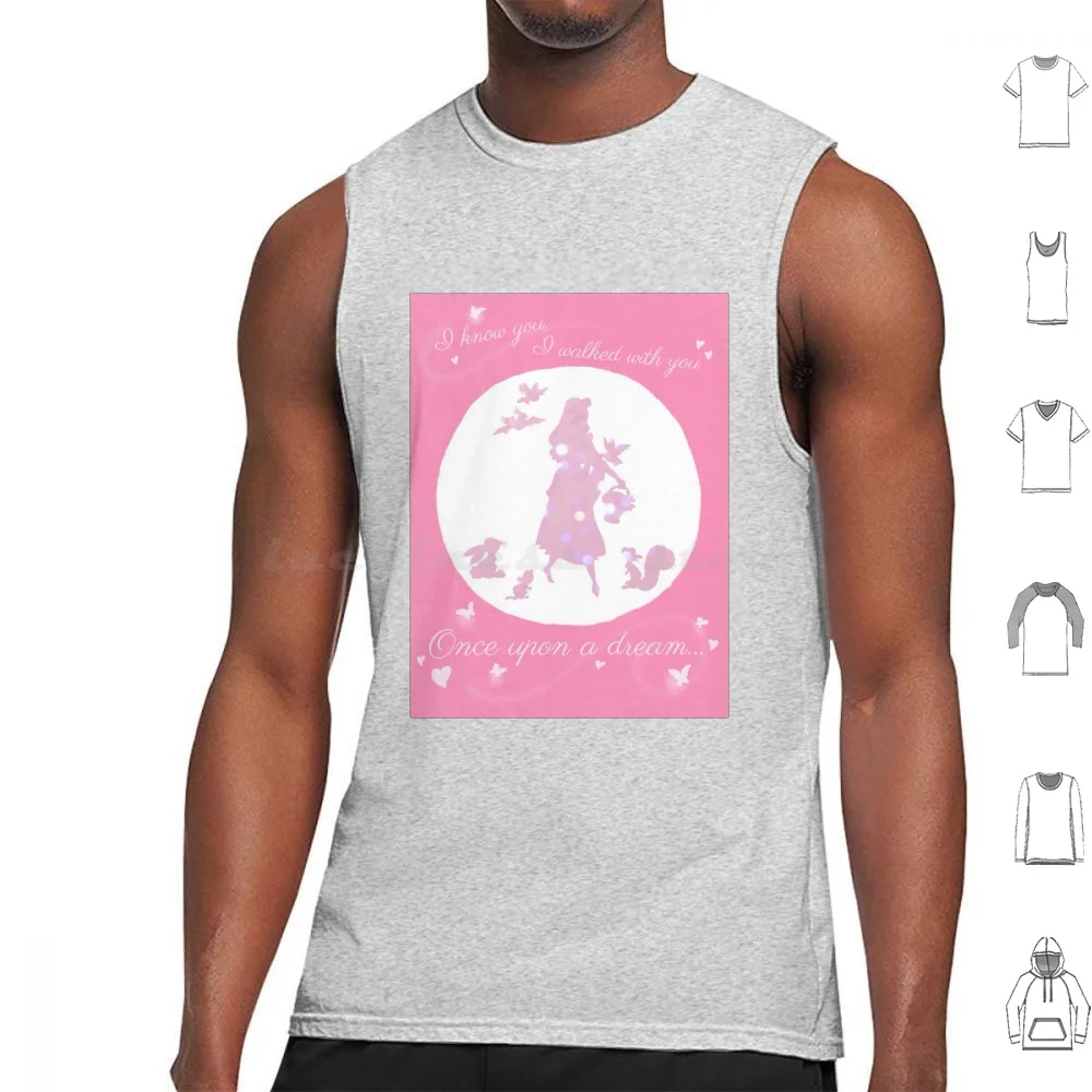 

Once Upon A Dream ( Make It Pink! ) Tank Tops Vest Sleeveless Sleeping Beauty Princess Princesses Prince Know You Walked Once