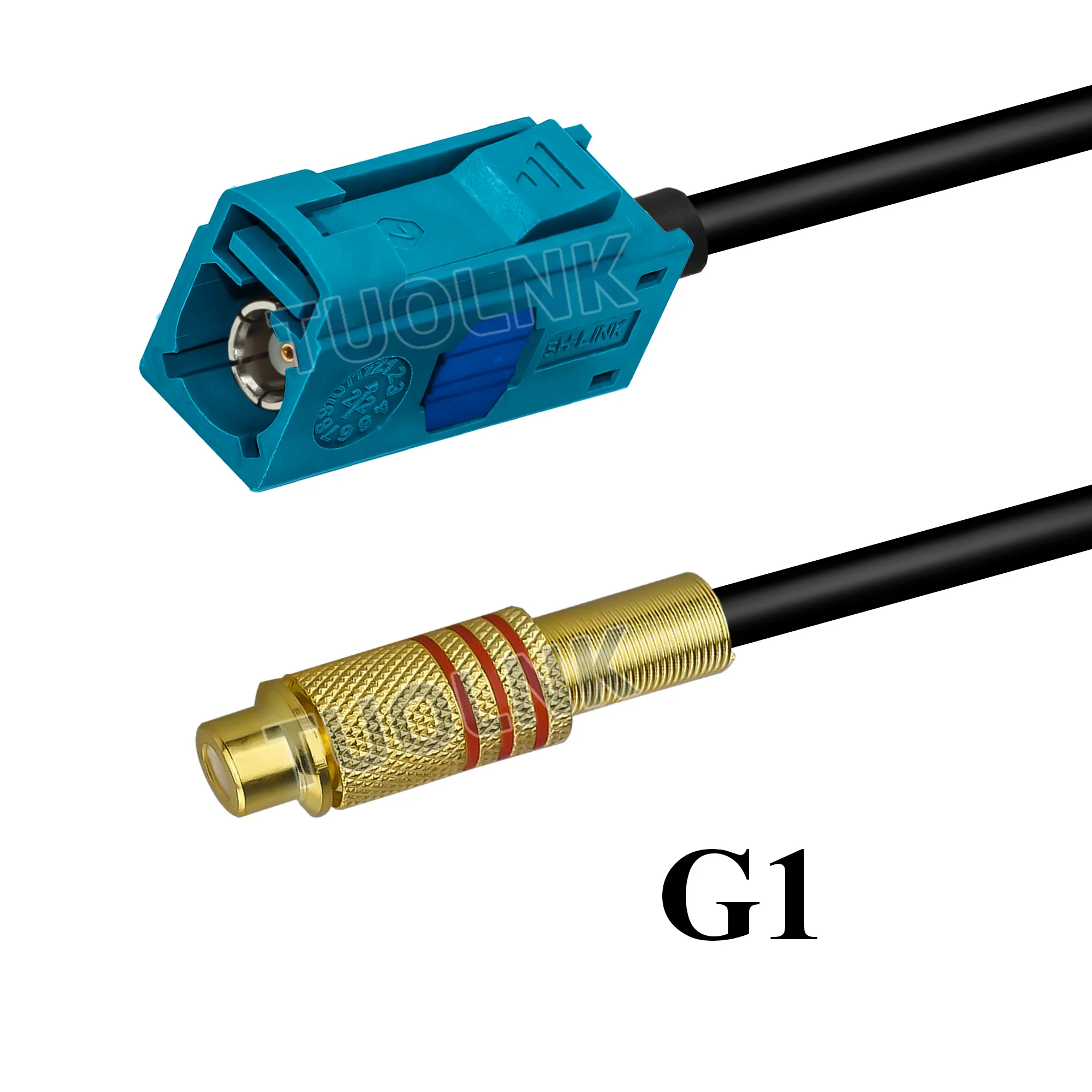 

Видеокабель Fakra-RCA RG174 15см