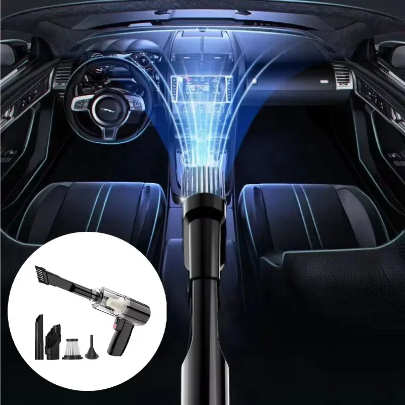 Портативный Автомобильный Пылесос 12000pa Мощный Мини-беспроводной Ручной