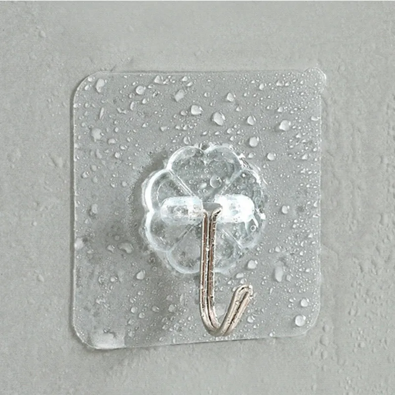 

20/10pc Strong Self Adhesive Hook Transparent Towel Kitchen Bathroom Waterproof Heavy Load Rack Cup Sucker Home Wall Holder Hook