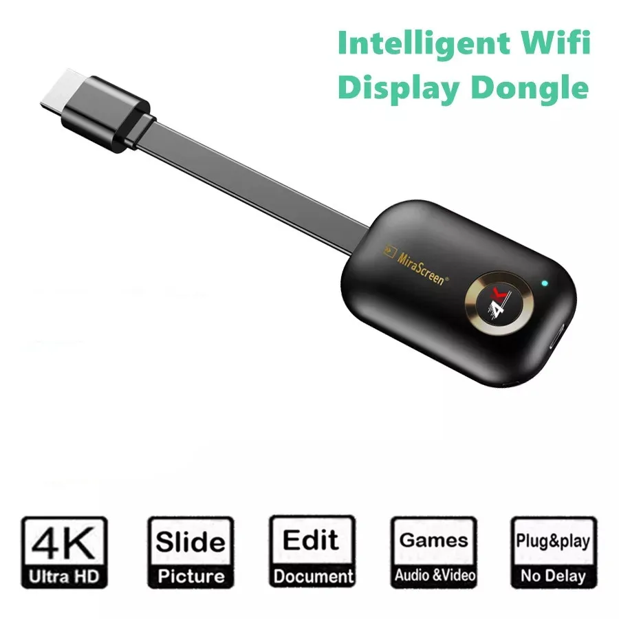4K Ultra WiFi беспроводной дисплей Dongle TV Stick для chromecast TV Stick Media Video Streamer HD для Miracast Airplay YouTube