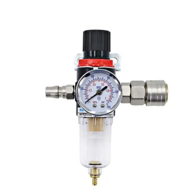 

AFR-2000 1/4 Fitting 4mm Pneumatic Filters Filter For Air Compressor Moisture Separator Pressure Regulator Oil Water Separators
