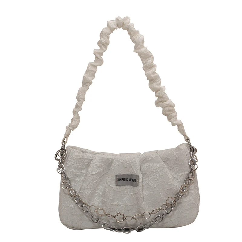 

Brand Women's Bags Lace Chain Shoulder Bags Pleated Messenger Bags Luxury Designer Premium Fabrics Fashion Handbags Purses