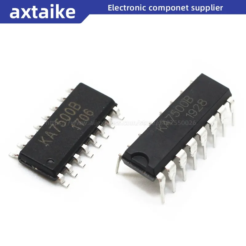 10 шт., фотоконтроллер KA7500 KA7500B DIP-16 SOIC-16 KA7500N KA7500BD DIP SMD