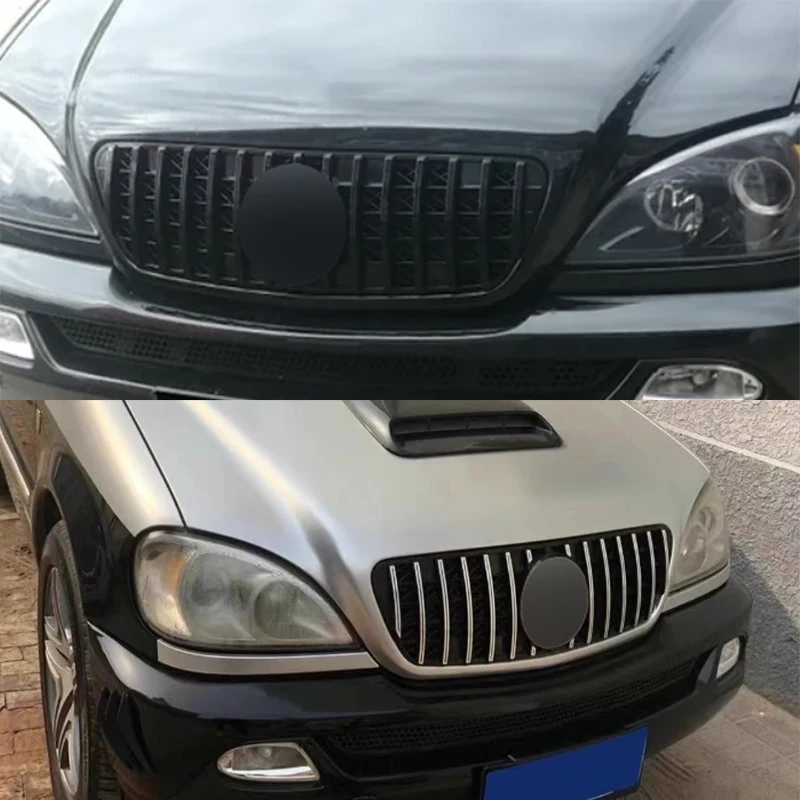 Фото Передняя решетка для Mercedes Benz W163 ML-Class ML320 ML350 ML500 1998 1999 2000 2001 2002 2003 2004 Тюнинговые решетки ABS №2
