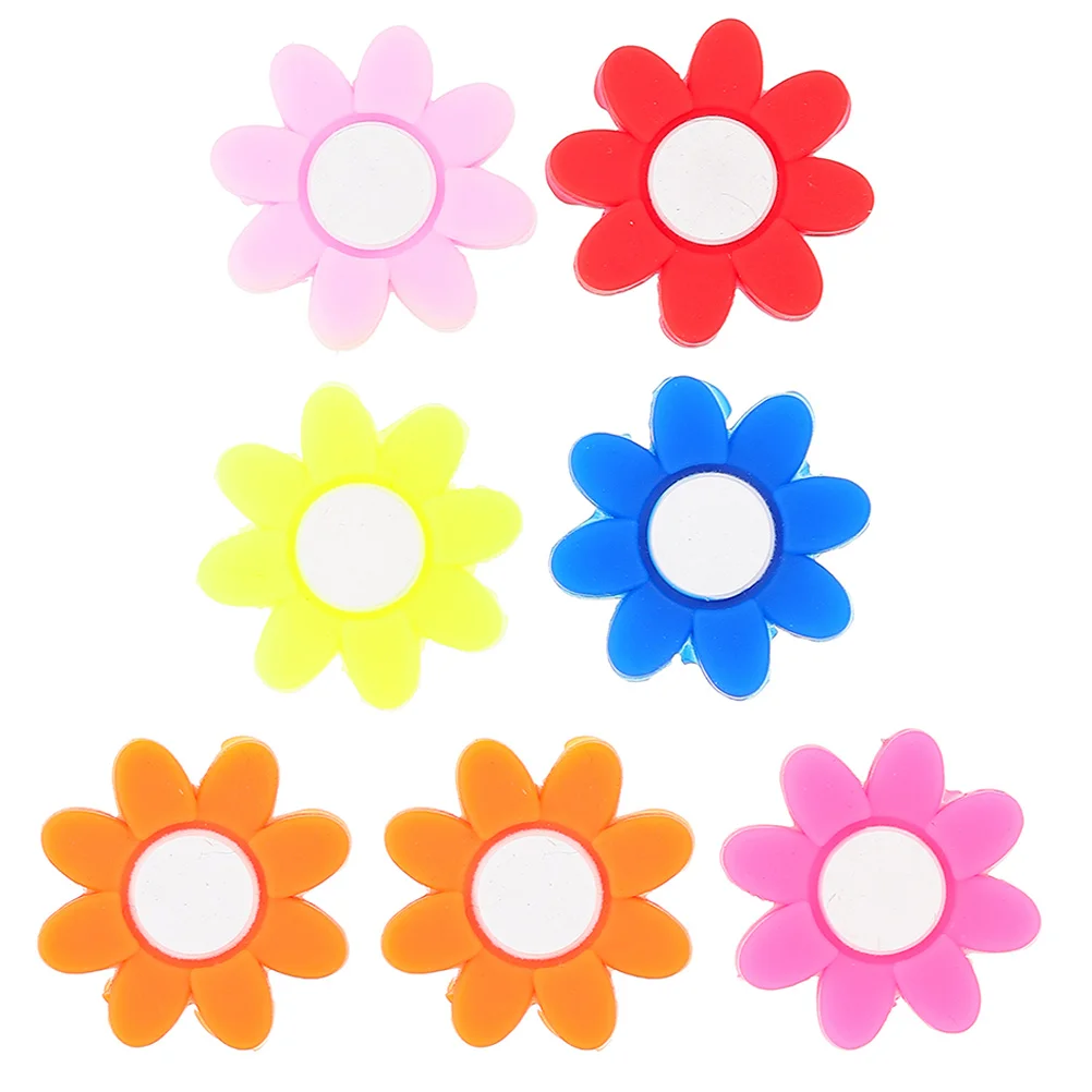 

7pcs Portable Adorable Tennis Racket Dampener Tennis Lover Gifts Flower Shape Vibration Dampener