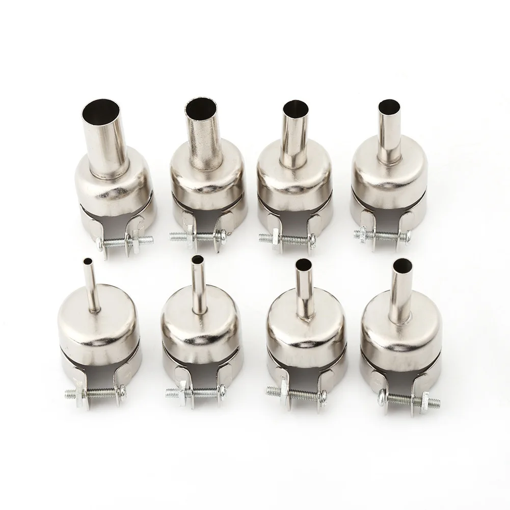 

8PCS New Hot Air Nozzle Welding Kits 3/4/5/6/7/8/10/12mm Welding Nozzles For 850 Hot Air Soldering Station Welding Accessories