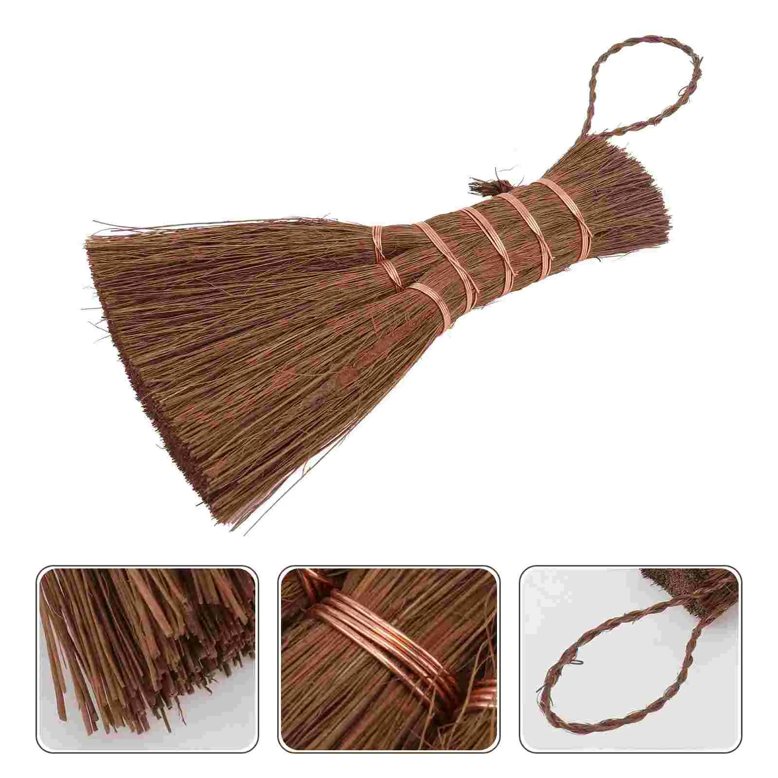 

Table Broom Corn Broom Cleaning Toy Matcha Broom Kids Tool Sets Mini Brown Broom Palm Short Handle Broom Mini Hand Broom