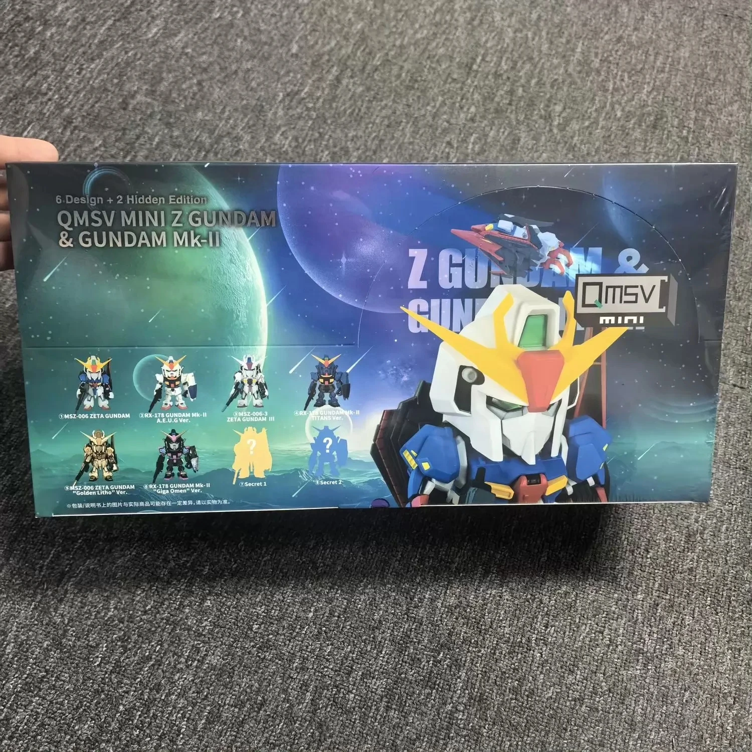 Фото Коллекционная фигурка Bandai QMSV MINI Z GUNDAM Mk-II Blind Box Q Style Mini Gundam MSZ-006 RX-178, настольное украшение, игрушка-сюрприз, подарок №2