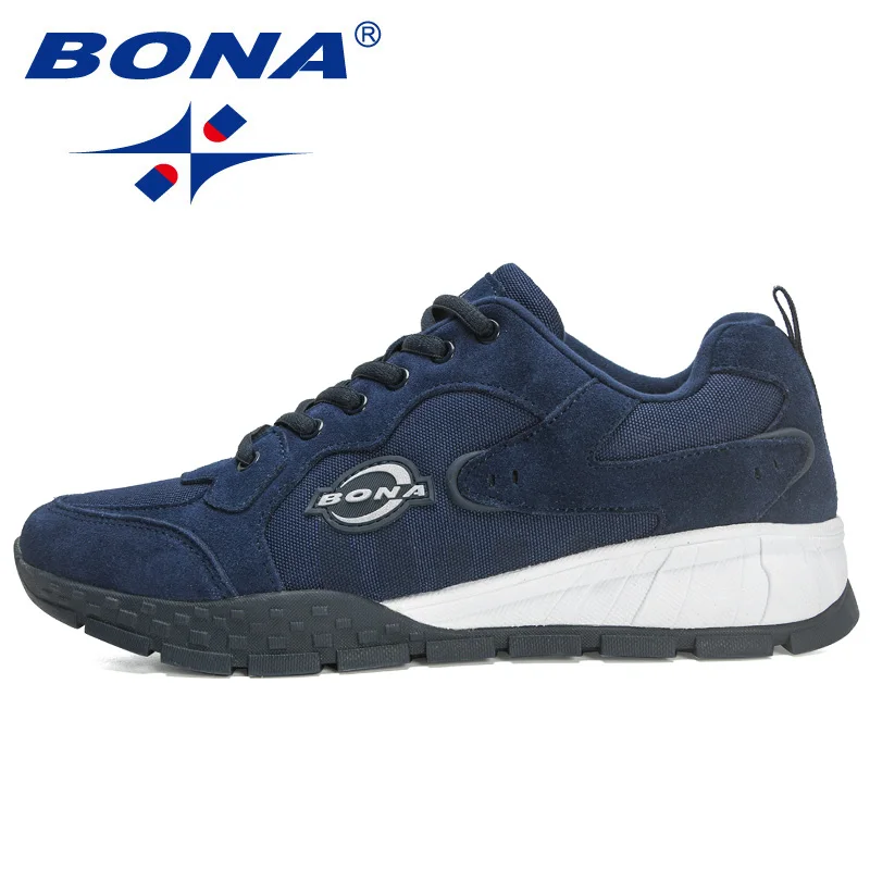 BONA 2022 New Designers Suede Hiking Shoes Men High Quality Wear Resistant Camping Fishing Shoes Man Tactical Traveling Footwear