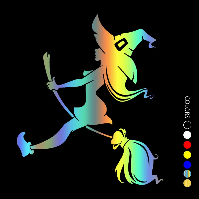 

Автомобильная наклейка высечка виниловая наклейка ведьма водонепроницаемые автомобильные декорации на кузове автомобиля бампер заднее о...