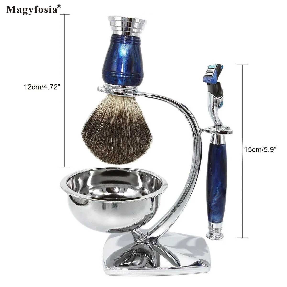 Magyfosia New Royalblue 5-слойная безопасная бритва с двойным лезвием набор для бритья