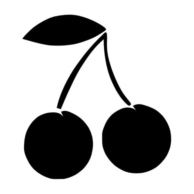 

9.5*10.5CM CHERRY Car Stickers Reflective Vinyl Decals Motorcycle Accessories Black Silver