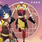 Новинка 2021 г., косплей-костюм для игры Genshin Impact, полный комплект Xiangling, Женский костюм на Хэллоуин для взрослых, аниме одежда Xiang Ling