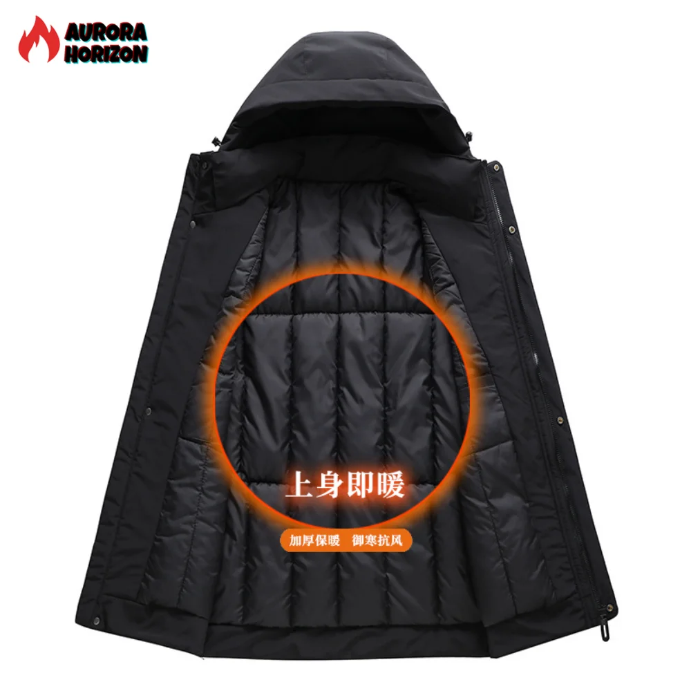AuroraHorizon Plus Size 11XL Parkas Winter Jackets Men Thickened Jacket Warm Hooded Coats Big Size Male Outerwear High Quality